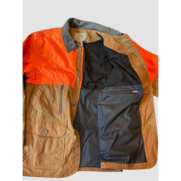 L.L. Bean Upland Hunter Field Coat Waxed Cotton - Picture 4 of 13